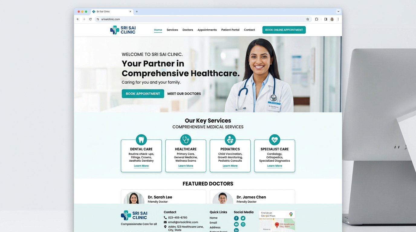 Sri Sai Clinic Website